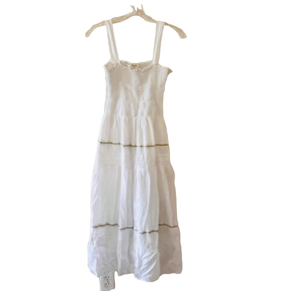 The Great The Clover Embroidered Smocked Dress Size Medium - Picture 4 of 12